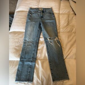 Madewell Light Blue Distressed Perfect Vintage Jeans Sz 24
